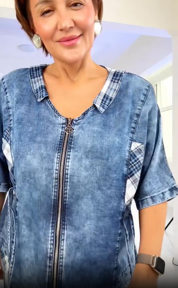 Pantalones de cuello redondo de moda de verano para mujer con cremallera.-ES