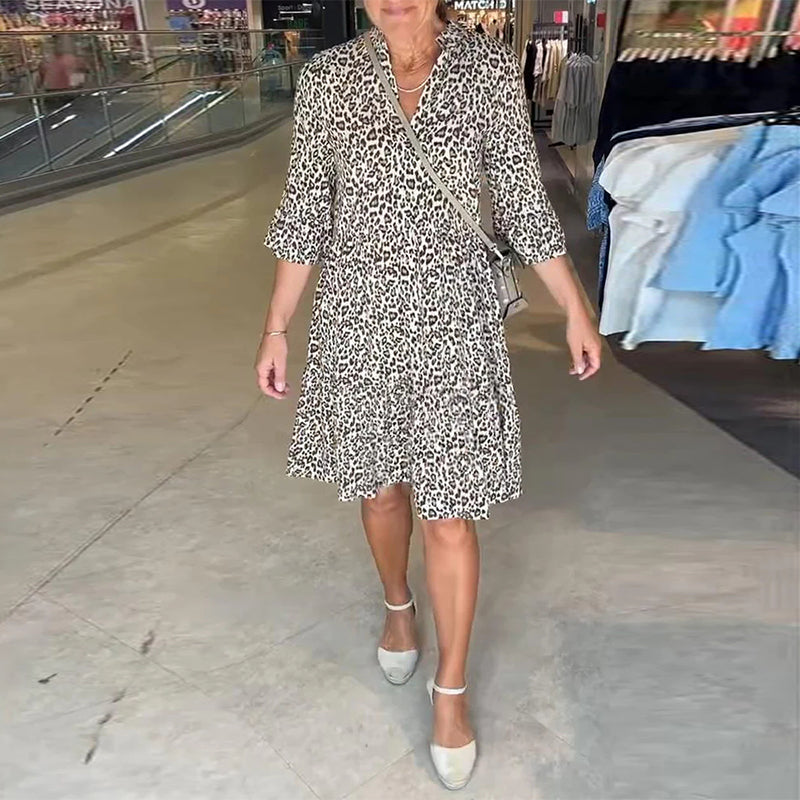 Obleka z leopardjim vzorcem-SI
