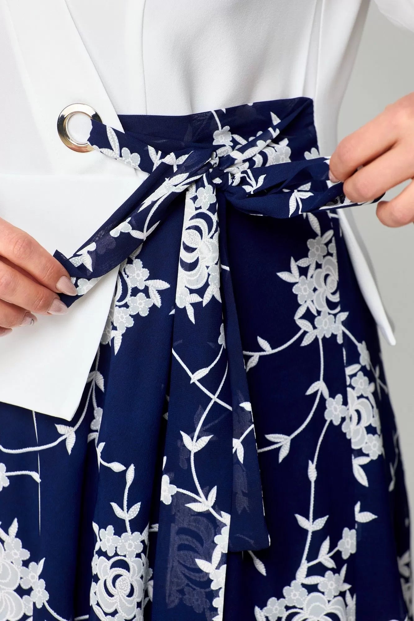 🔥【S-5XL】💃2025Vestido nuevo, tacto suave azul y blanco-ES