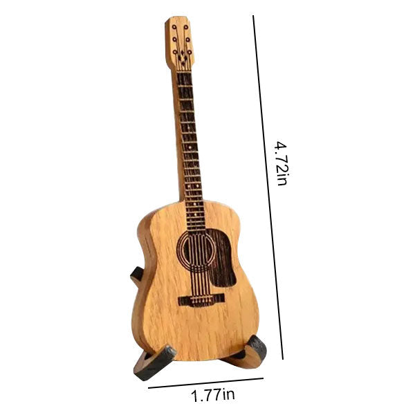 🔥 ΚΑΥΤΗ ΕΚΠΤΩΣΗ 50% 💖 Ξύλινη θήκη για πένες ακουστικής κιθάρας 🎁🎸-GR