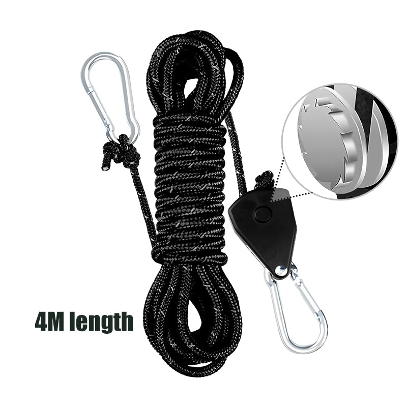 🏕️Vonkajší sťahovák lán s kladkou 📢【s lanom】