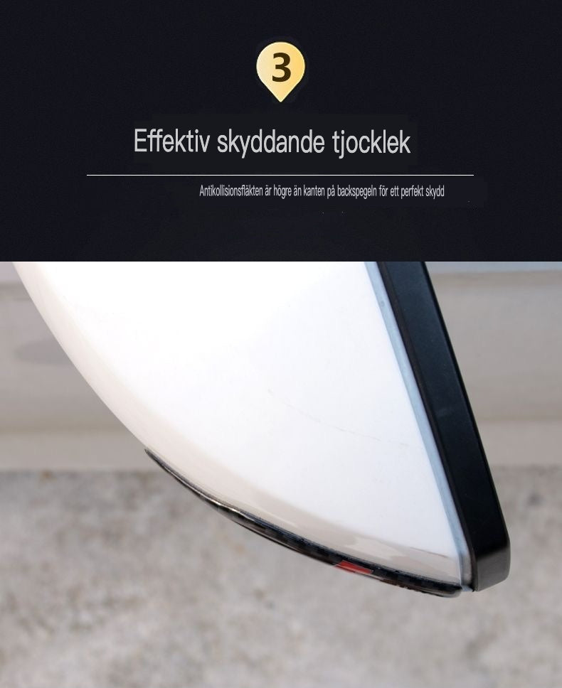 Adhesivo de fibra de carbono para espejo con protección contra impactos y logotipo.-ES