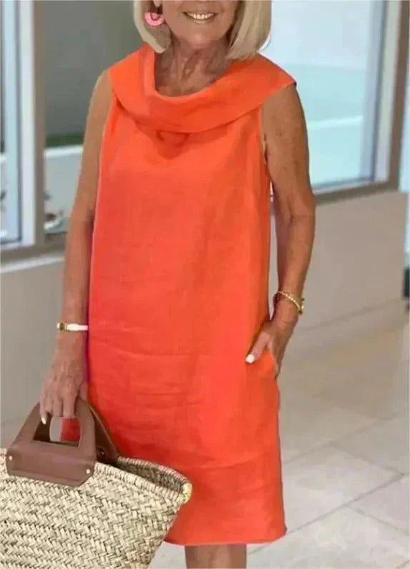 💖Ventas limitadas, 49% DTO💖Vestido de verano con cuello con volantes-ES