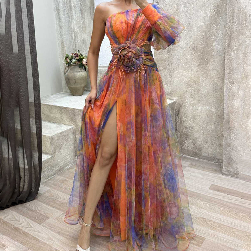 ✨【Mago Adelgazante】. Vestido con bloques de color Mirage✨-ES