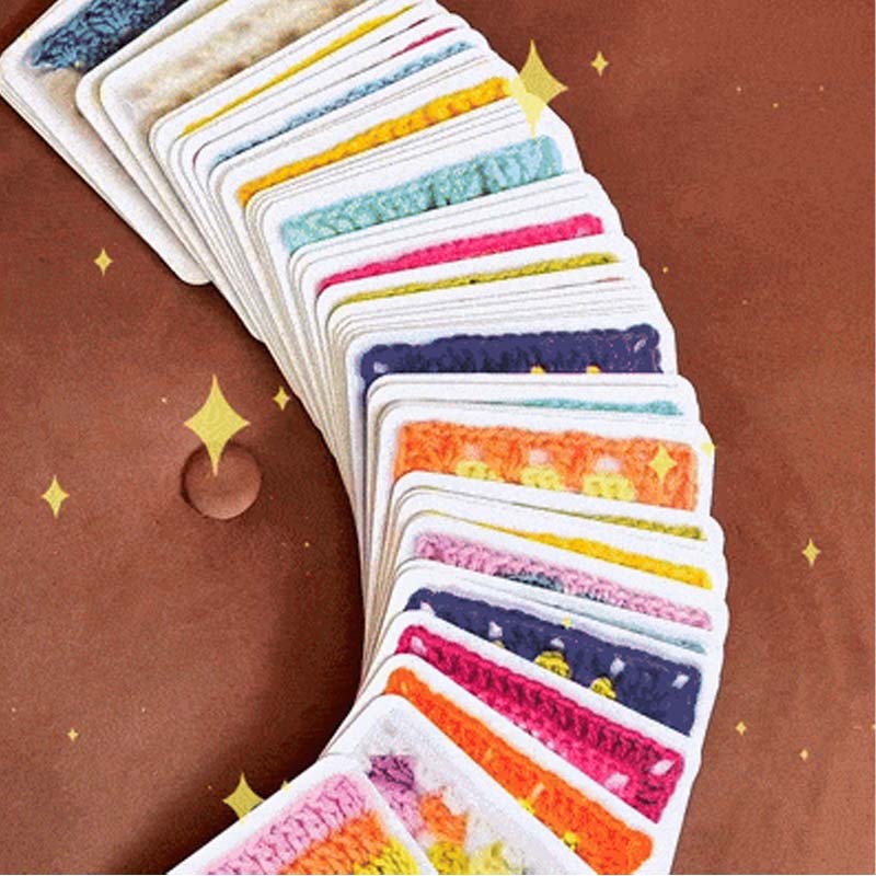 🧶✨Močiutės kvadratinių kortų žaidimas – 50 raštų, kuriuos galima derinti ir sukurti-LT