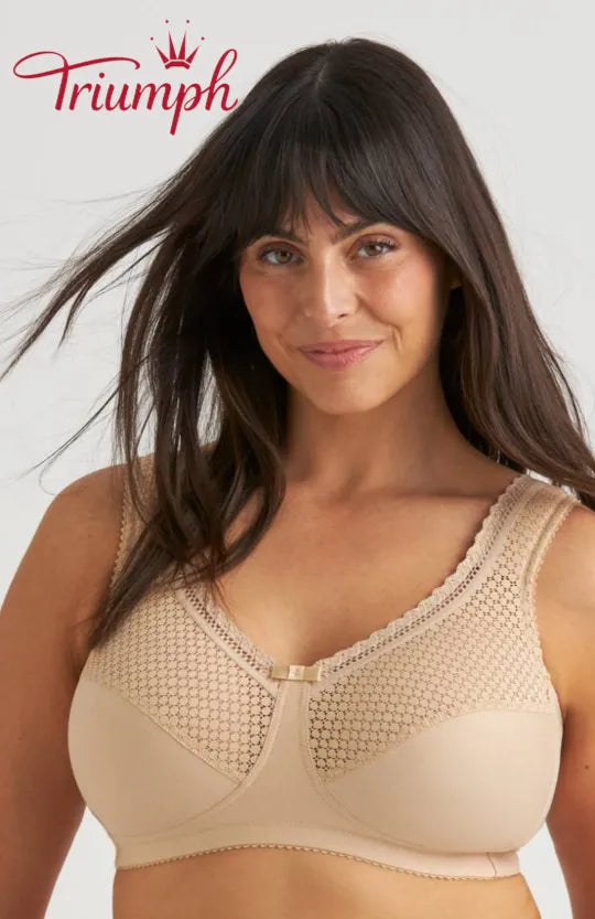 -Triumph - 3-delni komplet 🔥 Udoben čipkast modrček s potiskom-SI