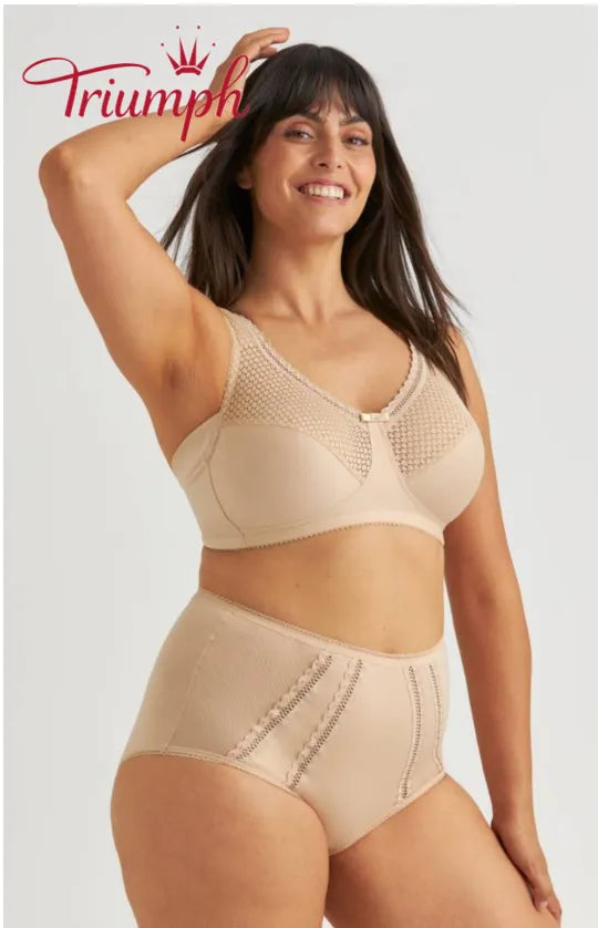 -Triumph - 3-delni komplet 🔥 Udoben čipkast modrček s potiskom-SI