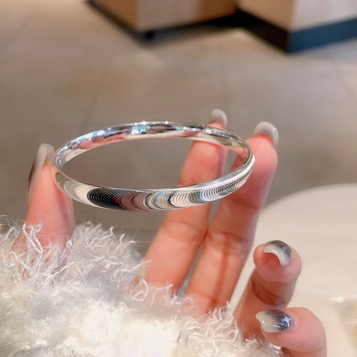 ✨🌙 Patrauk visų žvilgsnius – poliruoto katės akies akmens apyrankė 🌙✨-LT