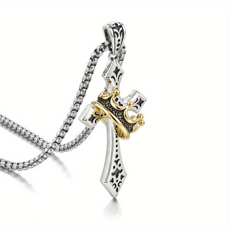 Μενταγιόν με τον Σταυρό και το Στέμμα του Βασιλείου-GR