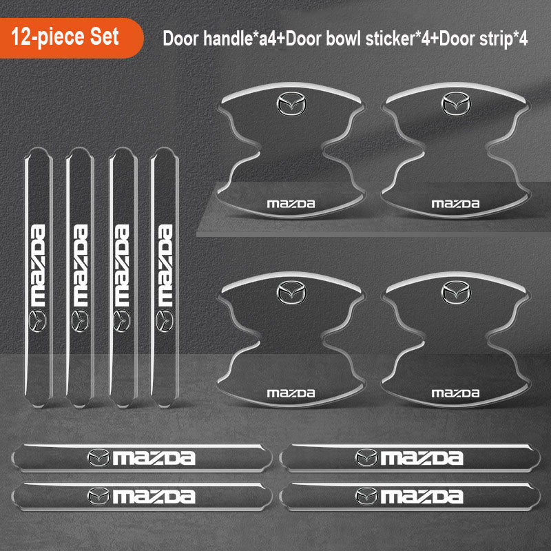 Sutirštinti automobilio durelių klijai su logotipu ✨8 vnt.✨--LT