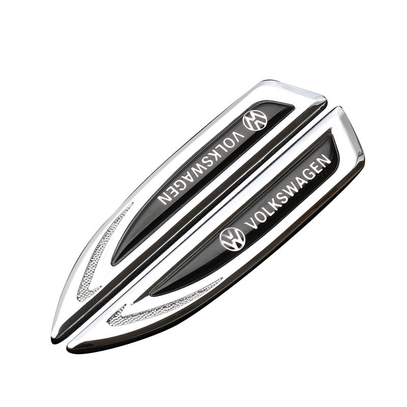 Univerzalna avtomobilska značka z logotipom, prilagodljiva kovinska nalepka za avto (2 kosa)-SI