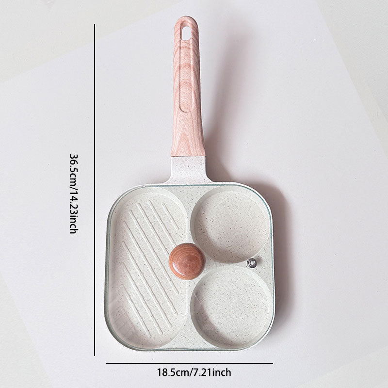 3-v-1 ponev za zajtrk – nelepljiva, enakomerno porazdeljena toplota, zasnova, ki prihrani čas-SI