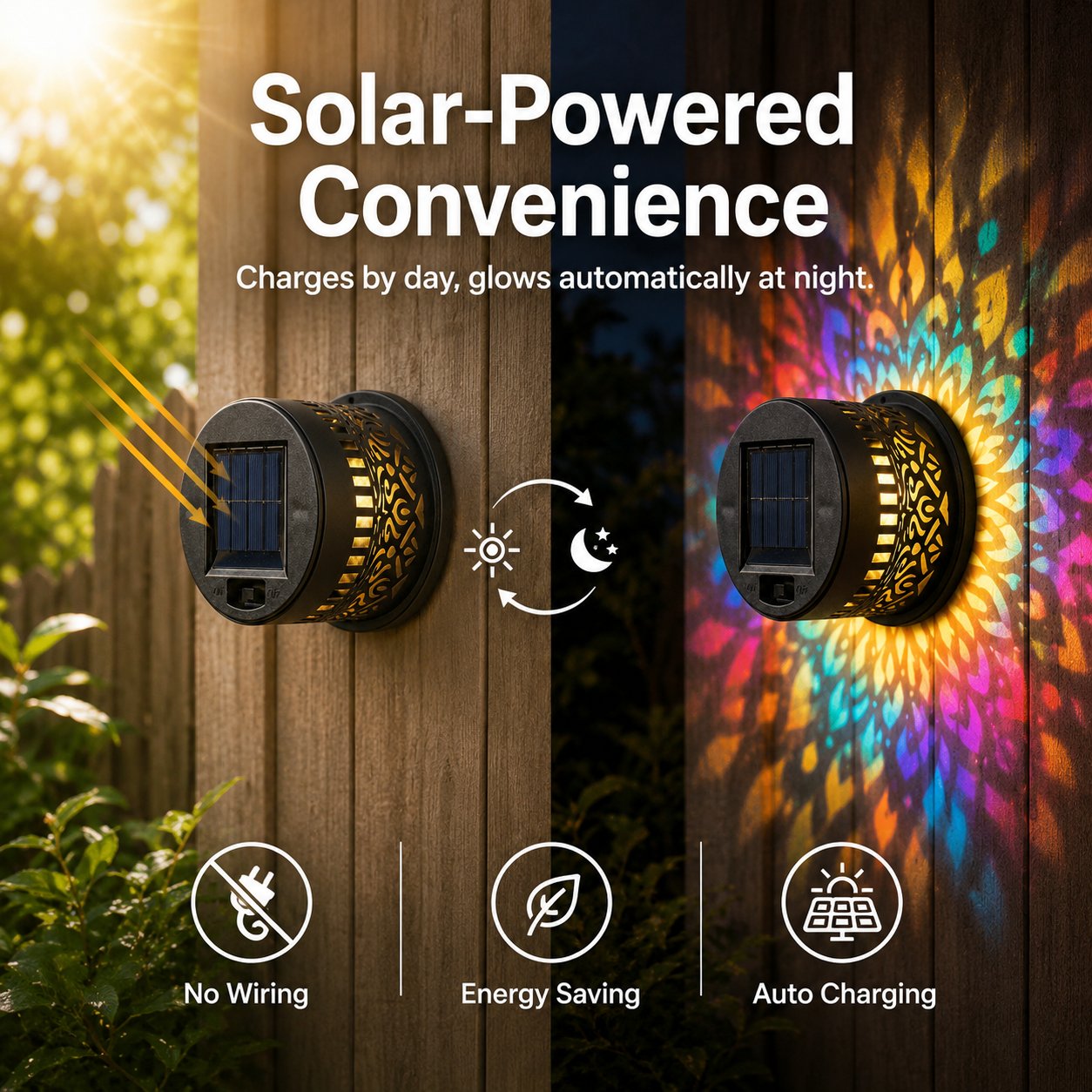 🔥 Ograničeni 50% POPUSTA — Solarna mandala projektorska svjetiljka za čarobni vanjski ambijent-HR