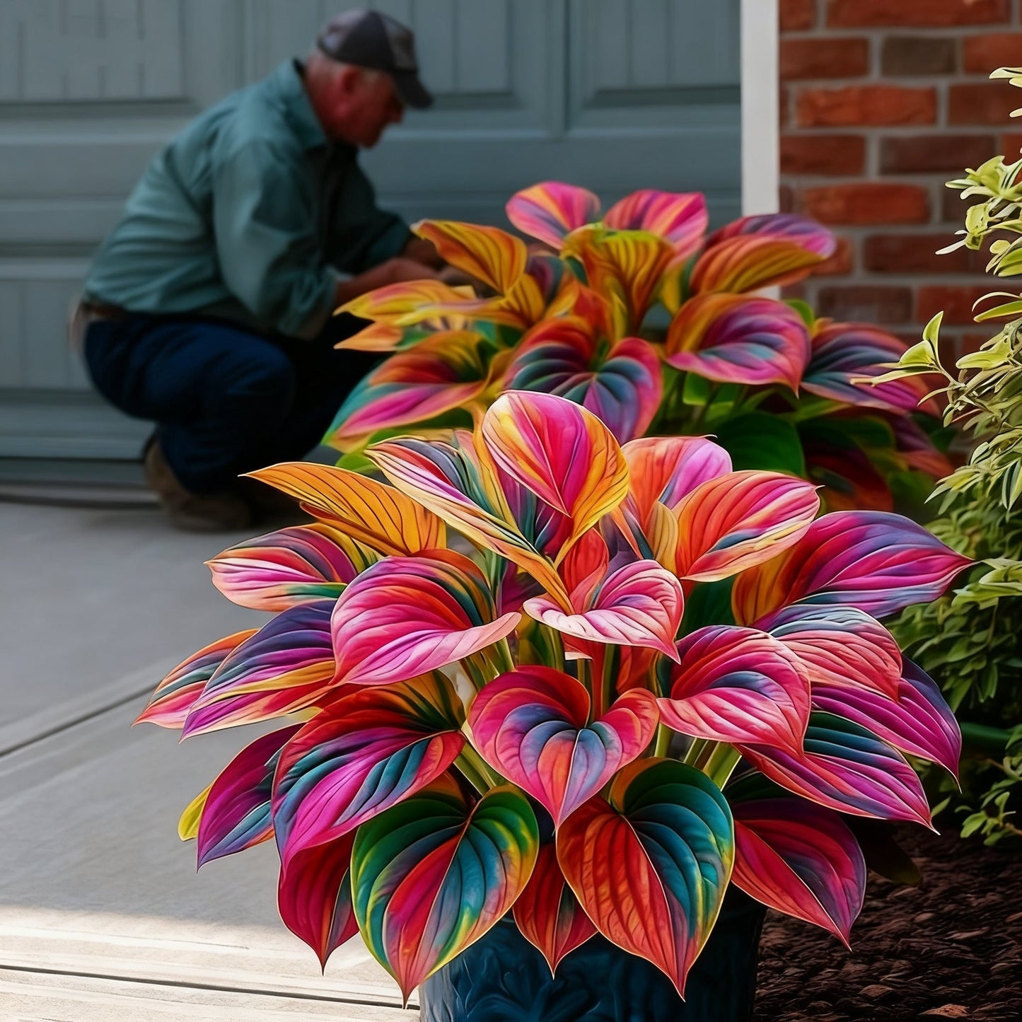 🌈🔥 Hostas de llama arcoíris de edición limitada: follaje multicolor raro, exclusivo de nuestra tienda 🌸-ES