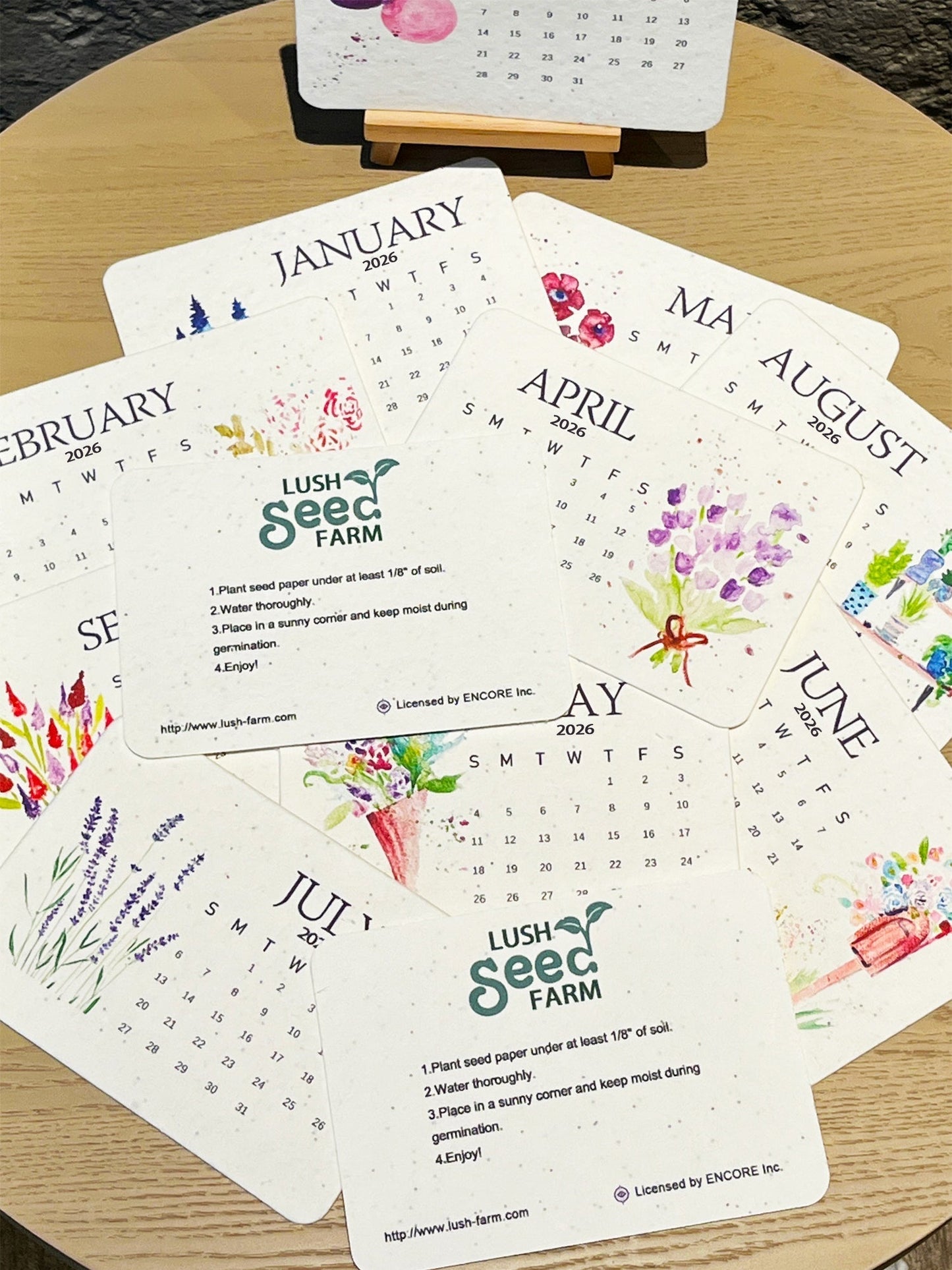 ✨Novi izdelki s 49 % popustom danes🌱Okolju prijazna semena Love Seeds Koledar sajenja za leto 2026-SI