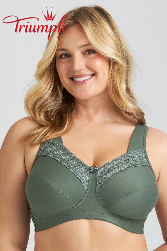 Triumph® set od 4 dijela 🥰 Grudnjaci od čistog pamuka s vezom — Dostupni u raznim bojama i veličinama-HR