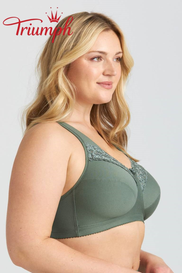 Triumph® set od 4 dijela 🥰 Grudnjaci od čistog pamuka s vezom — Dostupni u raznim bojama i veličinama-HR