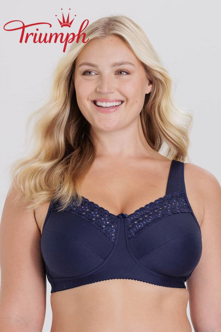 Triumph® set od 4 dijela 🥰 Grudnjaci od čistog pamuka s vezom — Dostupni u raznim bojama i veličinama-HR