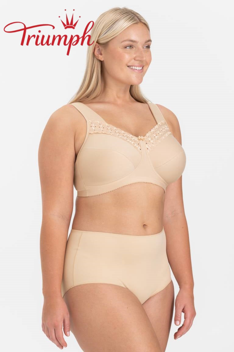 Triumph® set od 4 dijela 🥰 Grudnjaci od čistog pamuka s vezom — Dostupni u raznim bojama i veličinama-HR