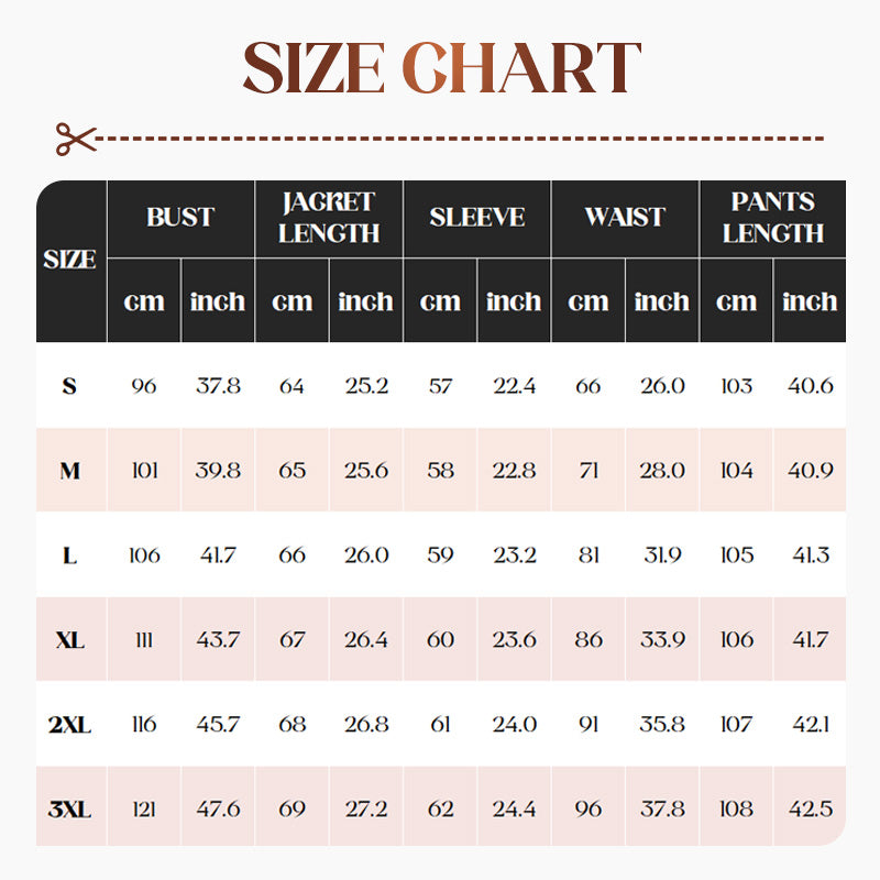 Nuostabus švarkas, jaukus pamušalas ir plačios kelnės (3 dalių)-LT