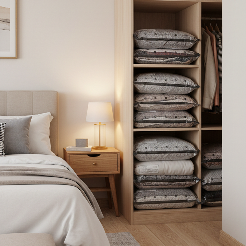 💪🌬️ Τσάντες ταξιδιού για αποθήκευση σε ηλεκτρική σκούπα και φορητό σετ αντλίας 👕✨-GR