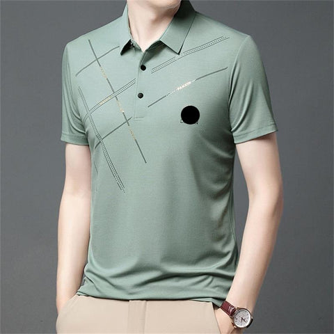 ✨Camisa elástica de seda helada para hombre-ES