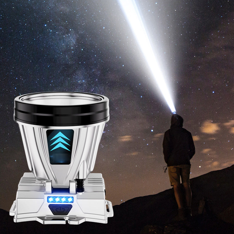 Super svetla polnilna visokozmogljiva naglavna svetilka-SI