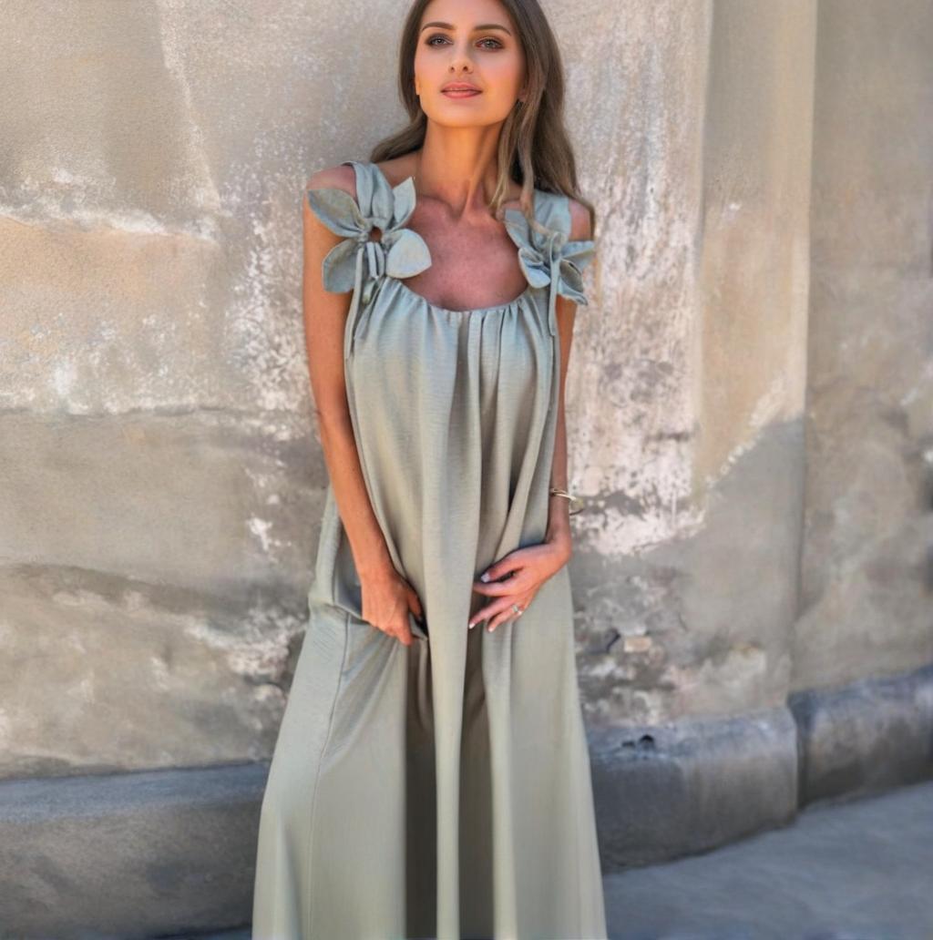 💐 Vestidos elegantes con escote floral para mujer-ES