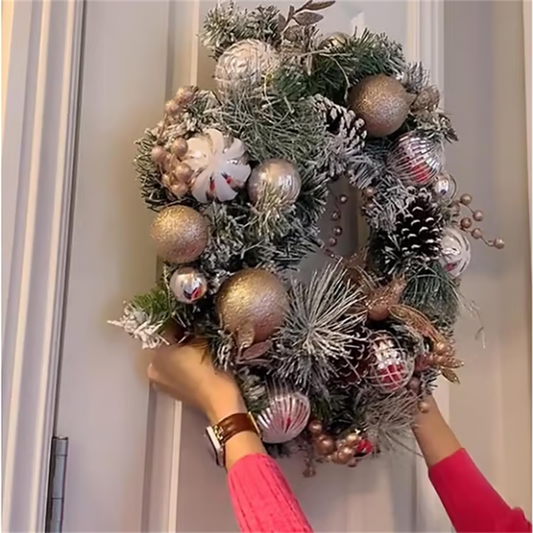 Gancho de ventosa de acero inoxidable para coronas navideñas -ES