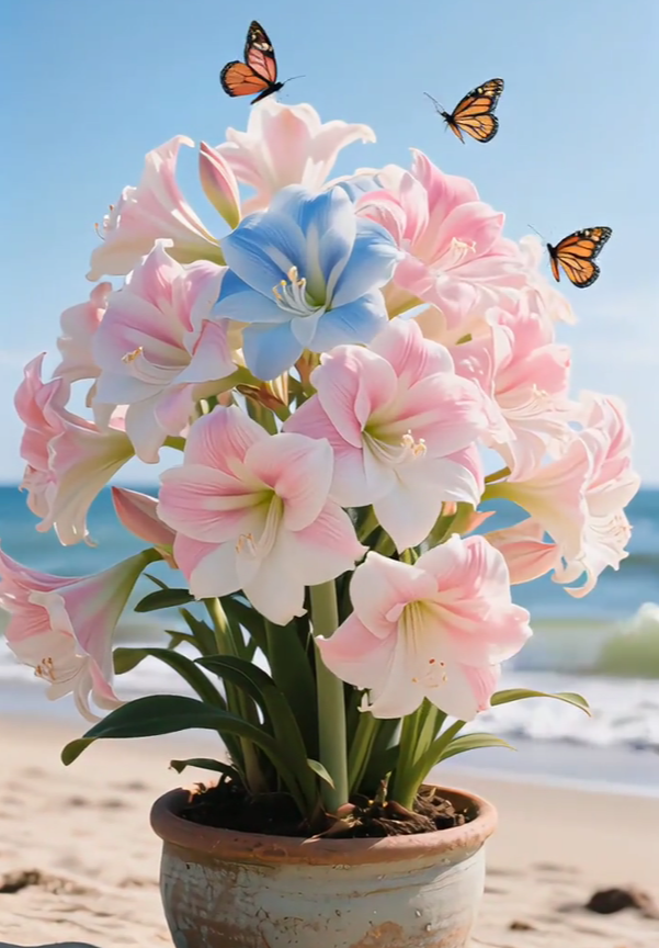 Bulbos de amaryllis perfumados con pétalos dobles--ES