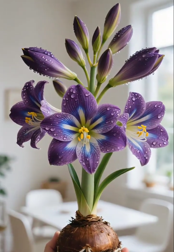 Bulbos de amaryllis perfumados con pétalos dobles--ES