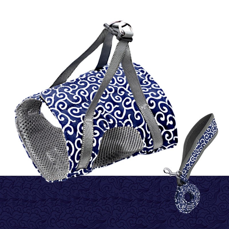 Correa para mascotas con correa para el pecho y cinturón.-ES