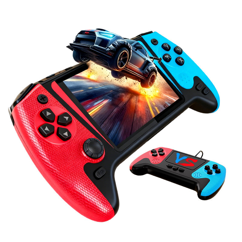 🎮 Nešiojama, klasikinė žaidimų konsolė su dideliu ekranu-LT