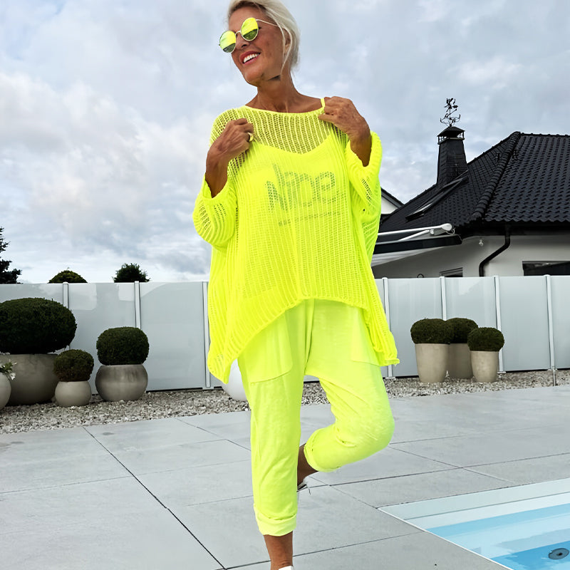 Mono de mujer + top casual calado-ES