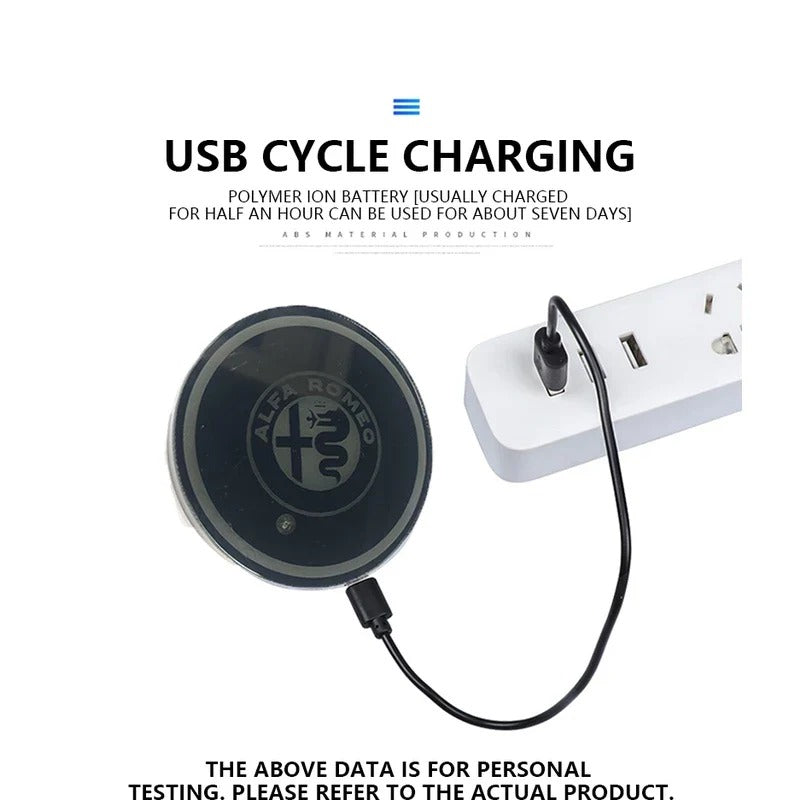 2 τεμάχια σουβέρ αυτοκινήτου LED-GR