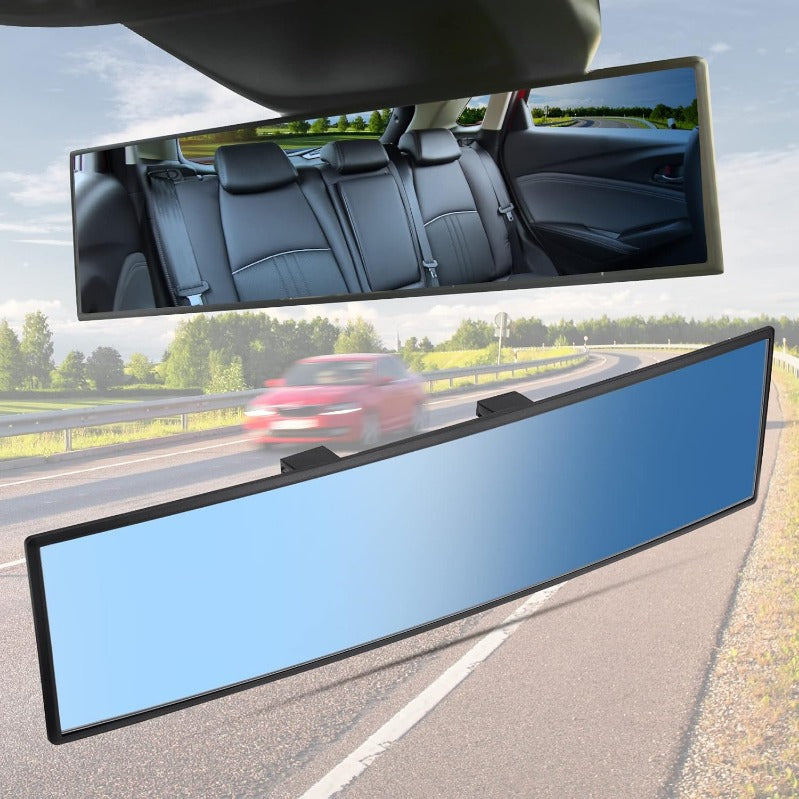 12 colių panoraminis galinio vaizdo veidrodėlis su spaustuku-LT
