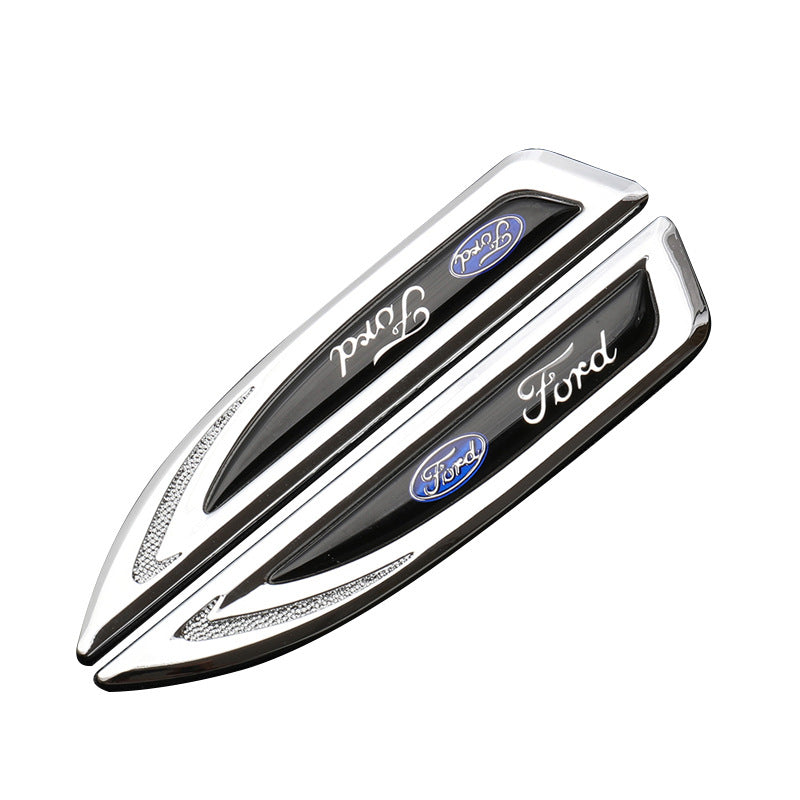 Univerzalna avtomobilska značka z logotipom, prilagodljiva kovinska nalepka za avto (2 kosa)-SI