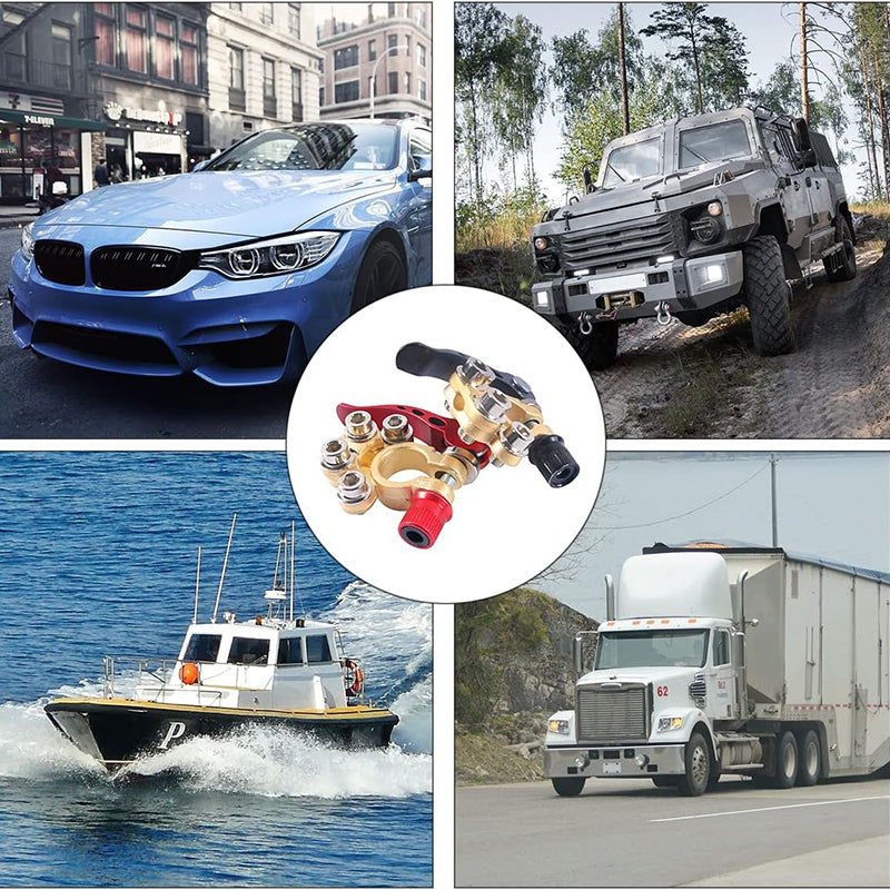 Σύνδεσμος μπαταρίας αυτοκινήτου γρήγορης αποδέσμευσης με παχιά ορειχάλκινη κεφαλή-GR