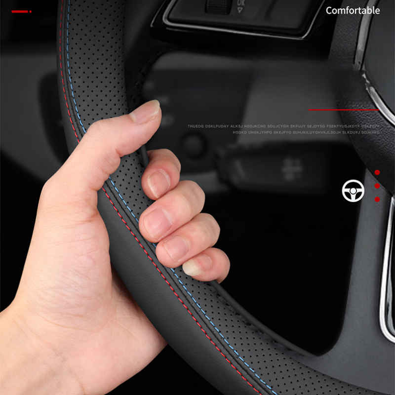 Prevleka za volan iz vrhunskega napa usnja – razkošno udobje, zračna konstrukcija in celoletna vzdržljivost-SI