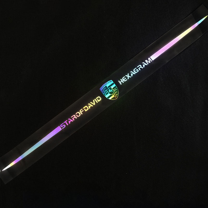 Pegatinas reflectantes láser de colores 3D para coche, 4 unidades-ES