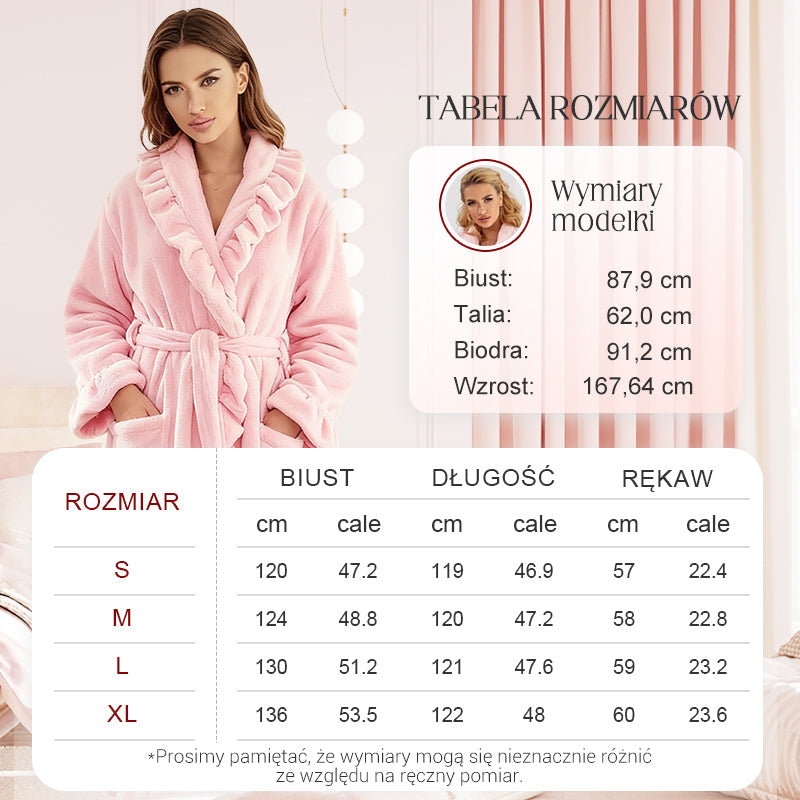 🧖 Minkštas ir purus chalatas - Odai draugiška medžiaga-LT