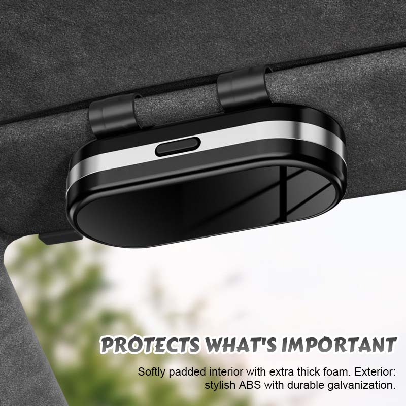 Estuche para gafas de coche con espejo-ES