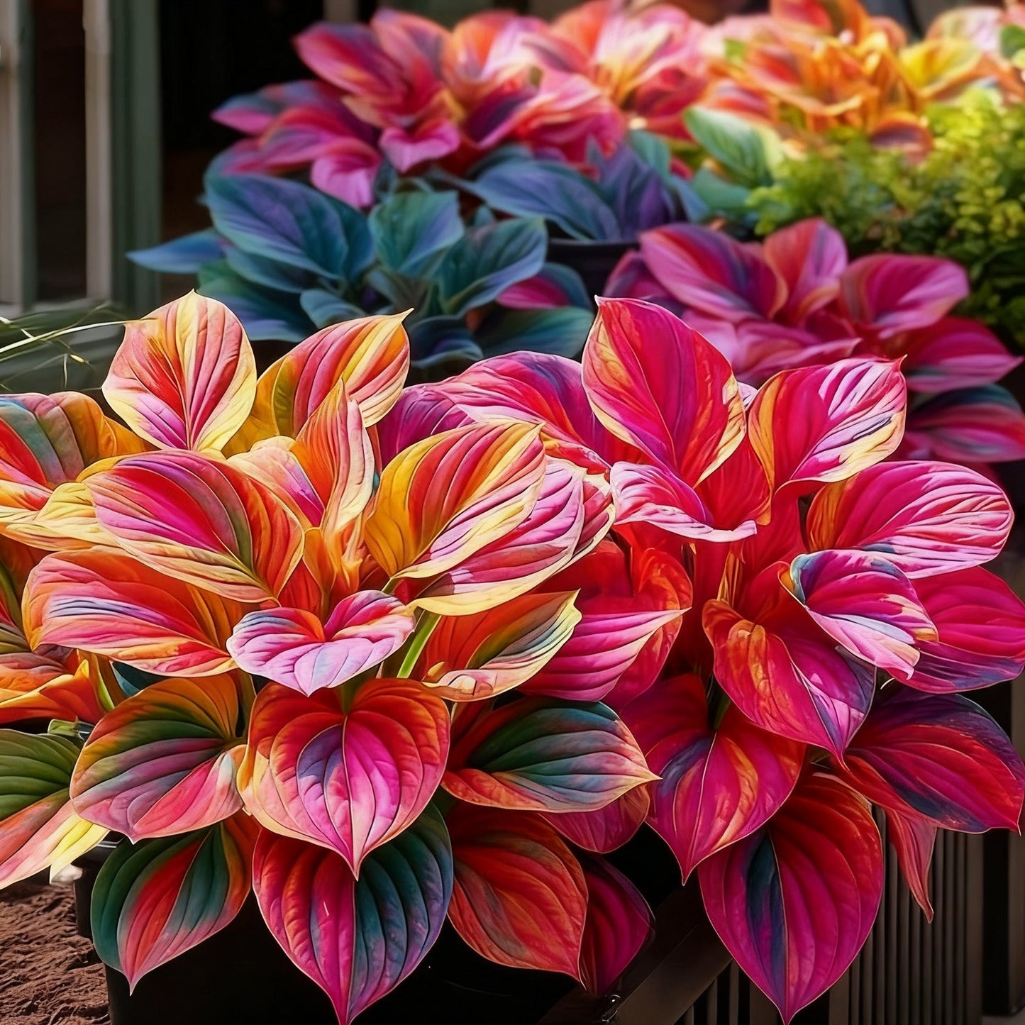 🌈🔥 Hostas de llama arcoíris de edición limitada: follaje multicolor raro, exclusivo de nuestra tienda 🌸-ES