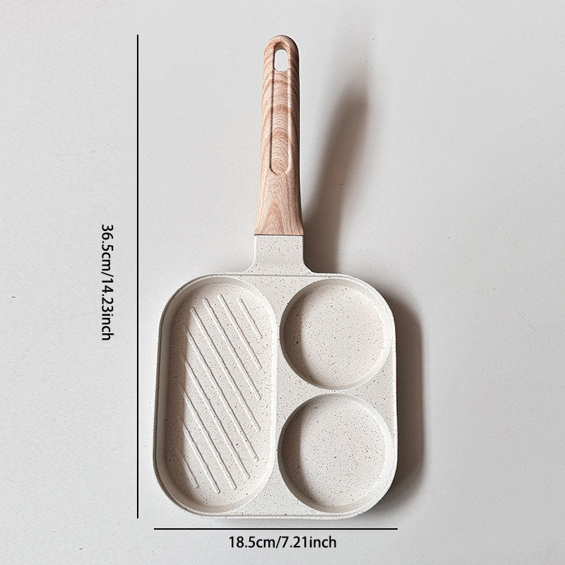 3-v-1 ponev za zajtrk – nelepljiva, enakomerno porazdeljena toplota, zasnova, ki prihrani čas-SI