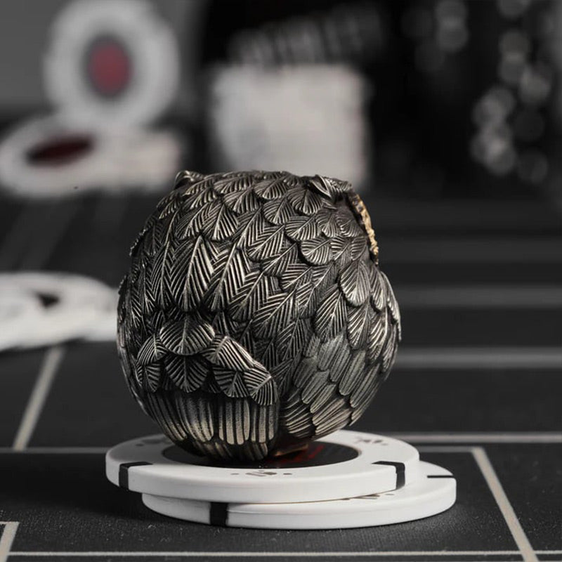 🦉Figura realista de búho guardián de la suerte-ES