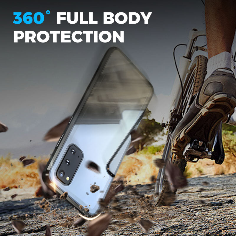 💥Dvipusis grūdinto stiklo magnetinis dėklas, skirtas „Samsung S23-S25“ serijos telefonams-LT