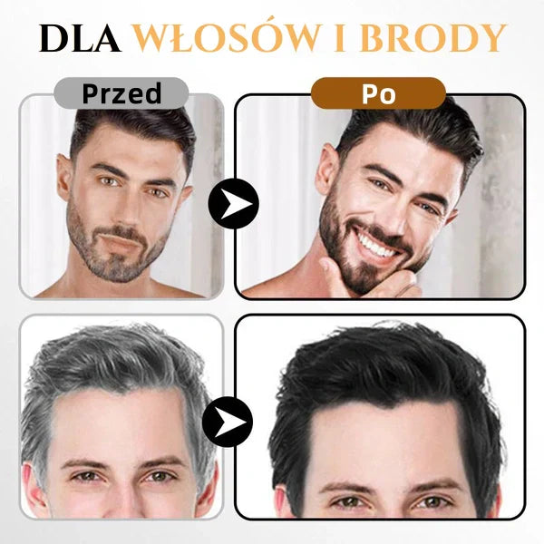 Šampon za lase s takojšnjim barvnim učinkom - Brada in lasje-SI