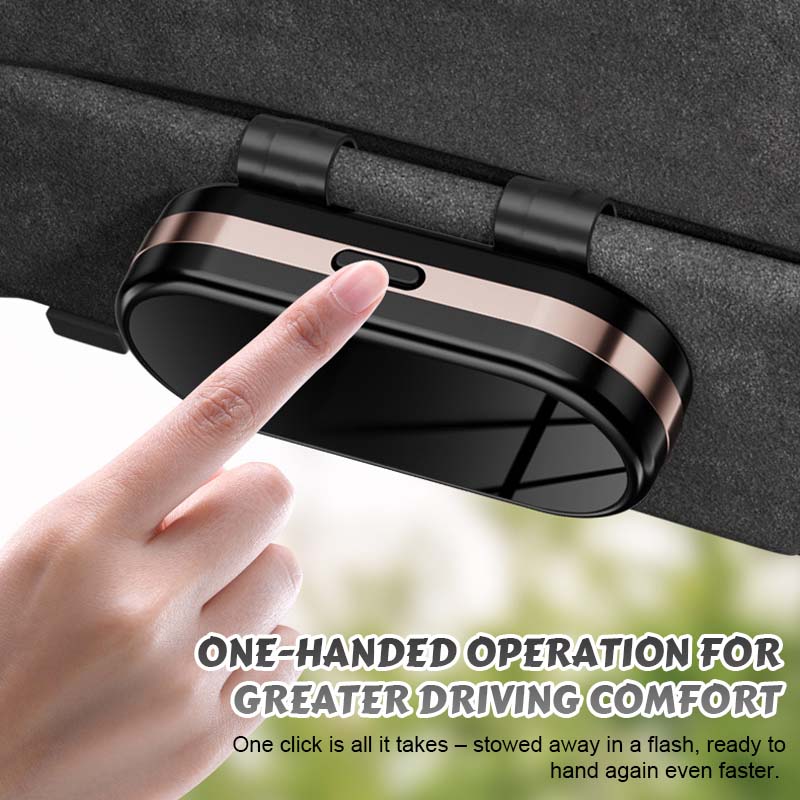 Estuche para gafas de coche con espejo-ES