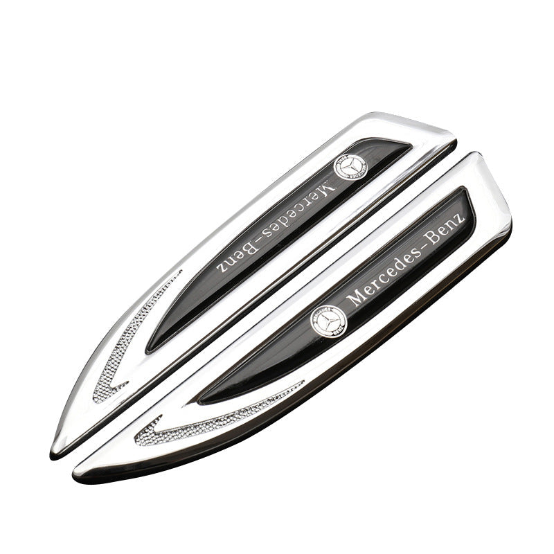 Univerzalna avtomobilska značka z logotipom, prilagodljiva kovinska nalepka za avto (2 kosa)-SI