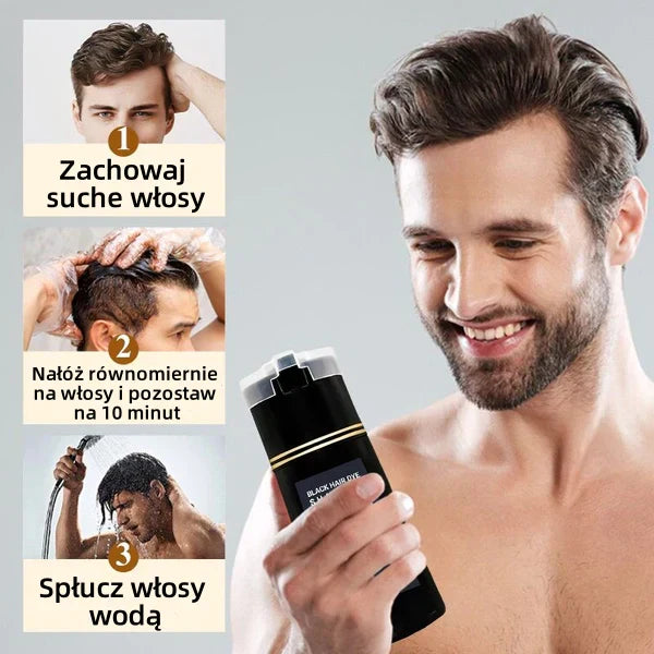 Šampon za lase s takojšnjim barvnim učinkom - Brada in lasje-SI